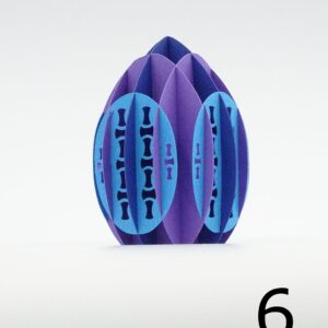 Lilla kartonæg med cirkelbuemønster